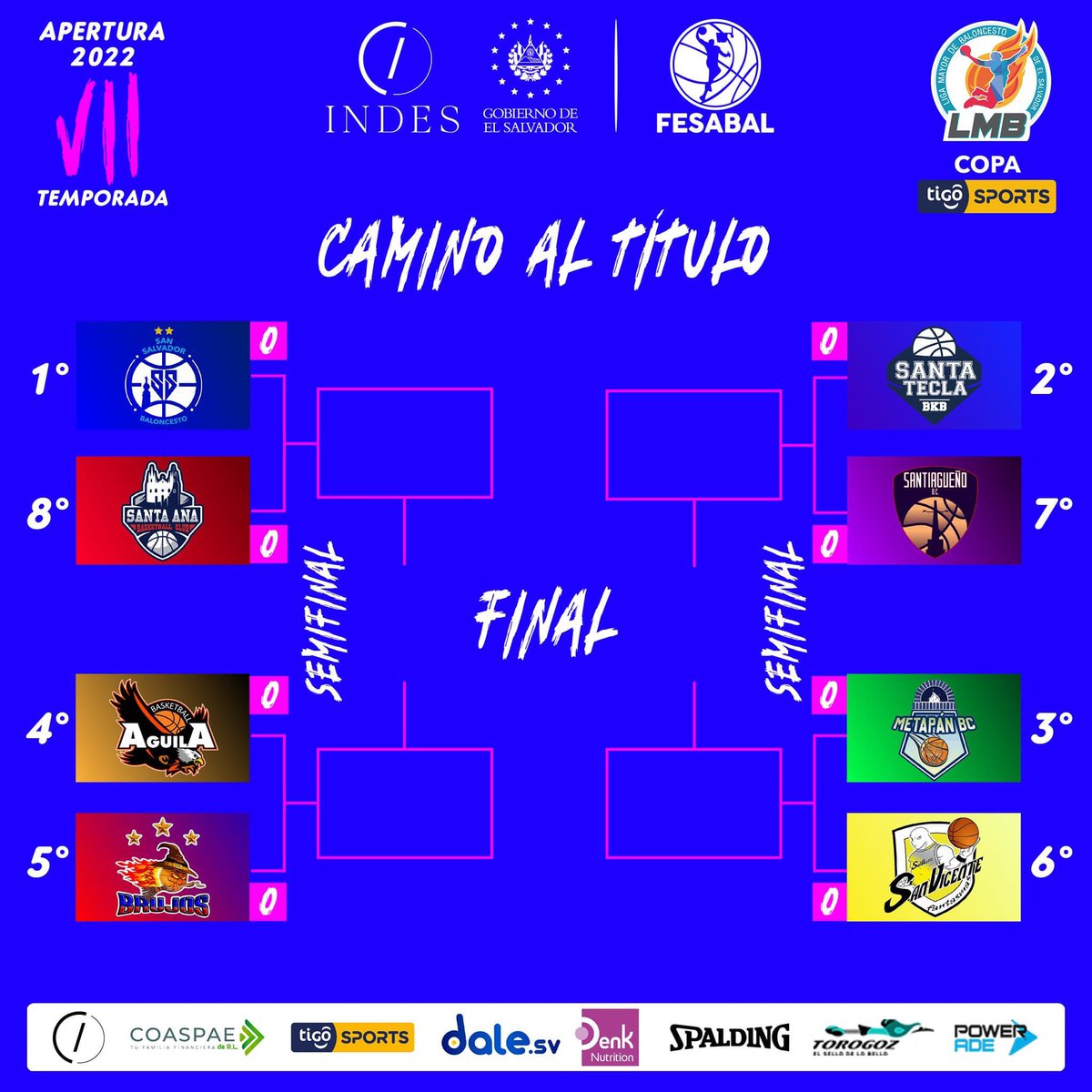 PLAYOFF LISTOS 
Aguila 🆚 ADM Brujos de Izalco 
🗓: Miércoles 11 de Mayo.
🏟: CANCHA ALVAREZ  
⌚️: 7:30pm
🏷: $4.00

Estamos en la mejor etapa del torneo NO TE LO PUEDES PERDER  — VAMOS ÁGUILA  🦅 

#SomosAguilaBKB