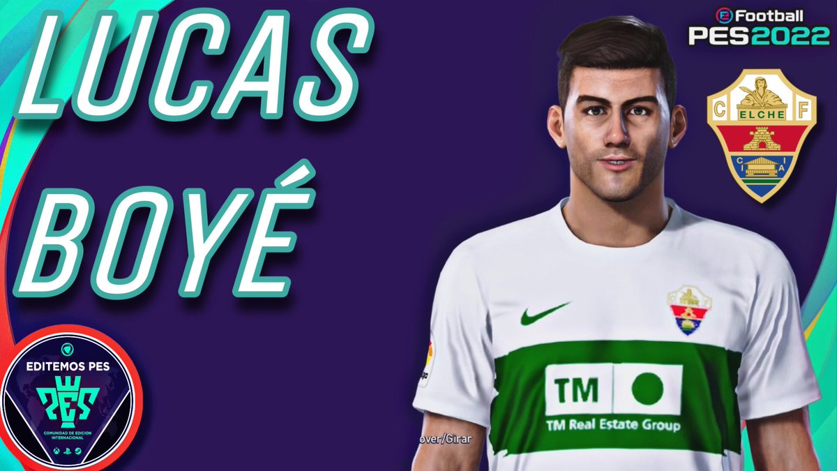 Iam_rubenmg's tweet photo. ⚪️🟢COMO HACER A LUCAS BOYÉ |iamRubenMG| https://t.co/PxJm6KdHoI vía @YouTube .

@Strokeh @EditemosPES @EditemosPES_BR @PesUniverse @HistoricosPes @PeSoccerWorld @PESDreamPatch @Azk13king @Transfermarkt @play_eFootball #ElcheCF #lucasboye #PES2021 #PES2022 #eFootball2022 https://t.co/y3C0rct97Y