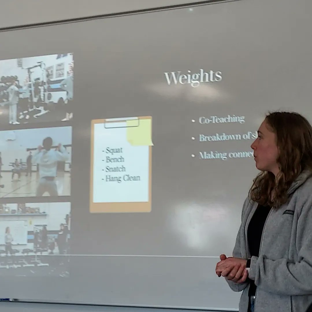VCSUKHP's tweet photo. TLC (Teaching for Learning Capstone) unit is a comprehensive intrcutional tool for planning, implementation, and evaluation during student teaching. Katie Juarez presented on TLC and her student teaching experience to the KHP students. EXCELLENT work, Katie!! #VCSU #vcsukhp https://t.co/c2z7UUerEk