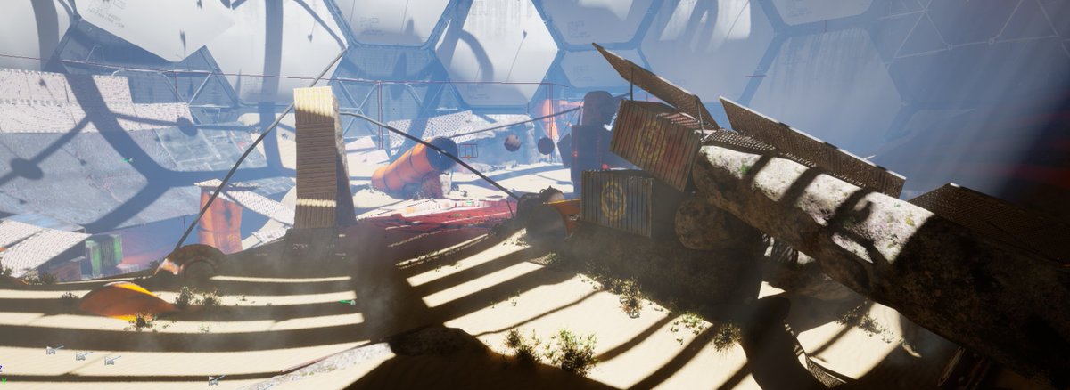 NethashStudio's tweet photo. It is basically a playground...Ramps, tunels, iron nets. 
Now we just need YOU....more! 😉

https://t.co/rfzRme3sAA
#indiegame #indiegamedev #indiedev #gamedev #rustracers #unreal #UnrealEngine5 #Steam #RustRacers https://t.co/ausprLeG9X
