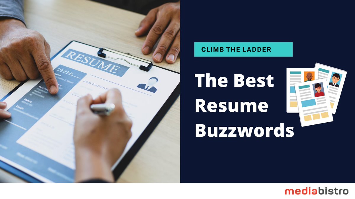 Mediabistro's tweet photo. Resumes may be just pieces of paper, but they hold a lot of power. They need to be typo free and attention grabbing. Here are some buzzwords to consider using to enhance your resume --> https://t.co/4up7wiZEDr

#resumes #jobapplication #jobinterview #findingajob #jobsearch https://t.co/2DOGgh7NQI