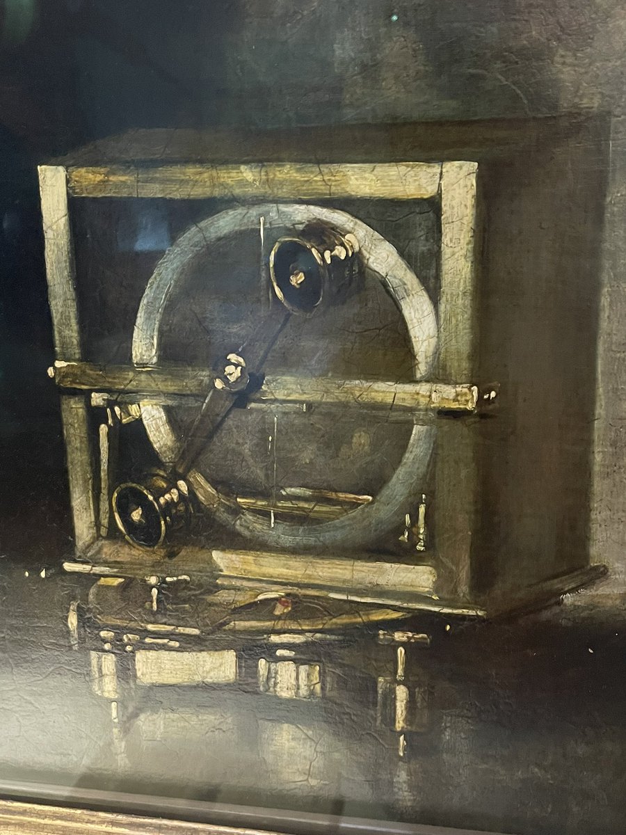 John Wildman’s portrait of James Clark Ross, now in <a href="/RMGreenwich/">Royal Museums Greenwich</a>, with a close up of his dipping needle - determining the North Magnetic Pole. On seeing the original, I’m pleased to see it’s pulled to 90 degrees - at the pole! Fine detail. For <a href="/Downeast_Alexa/">Fall of the House of Alexa Price, PhD 🍂🌘⚰️</a> #theterror #arctic