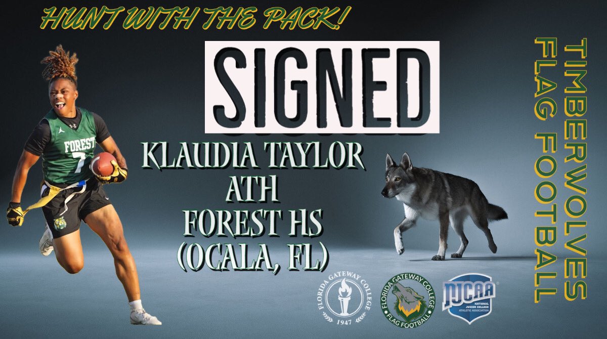 FGC_FlagFB's tweet photo. BOOM! Welcome to our Pack @ktaylor3_ ! Dynamic athlete with big time playmaking ability and character coming to FGC from Forest HS in Ocala! 352 ➡️ 386. Can’t wait for you to get here! #PackHunters https://t.co/1b5Owm4PgB