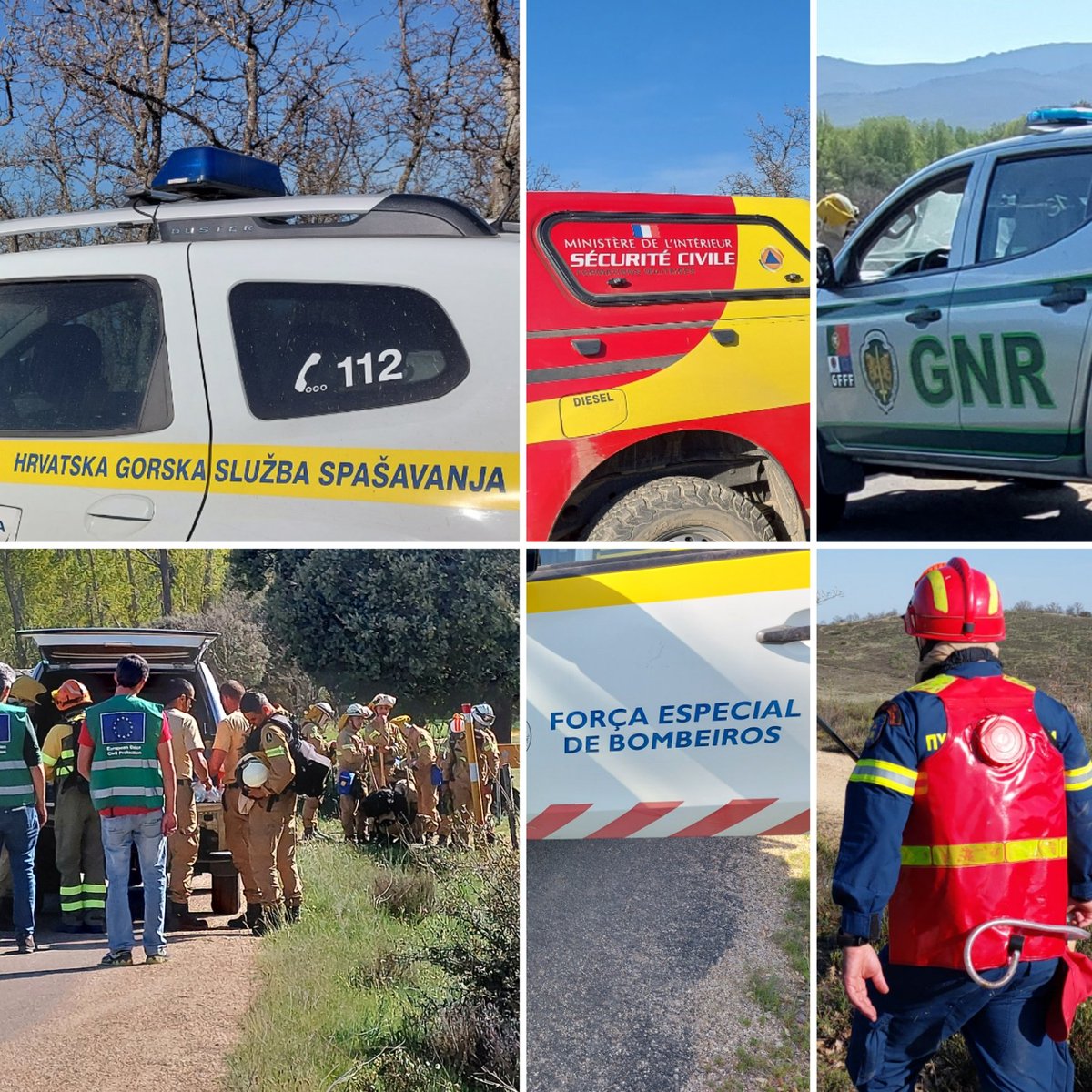 pedro_becares_'s tweet photo. Hoy módulos de Croacia, Francia, Portugal y Grecia en coordinación con autobombas del #OPEIF, dirigidos/guiados por #AgentesMedioambientales e #IngForestales en distintos sectores https://t.co/ENYDDQtAko