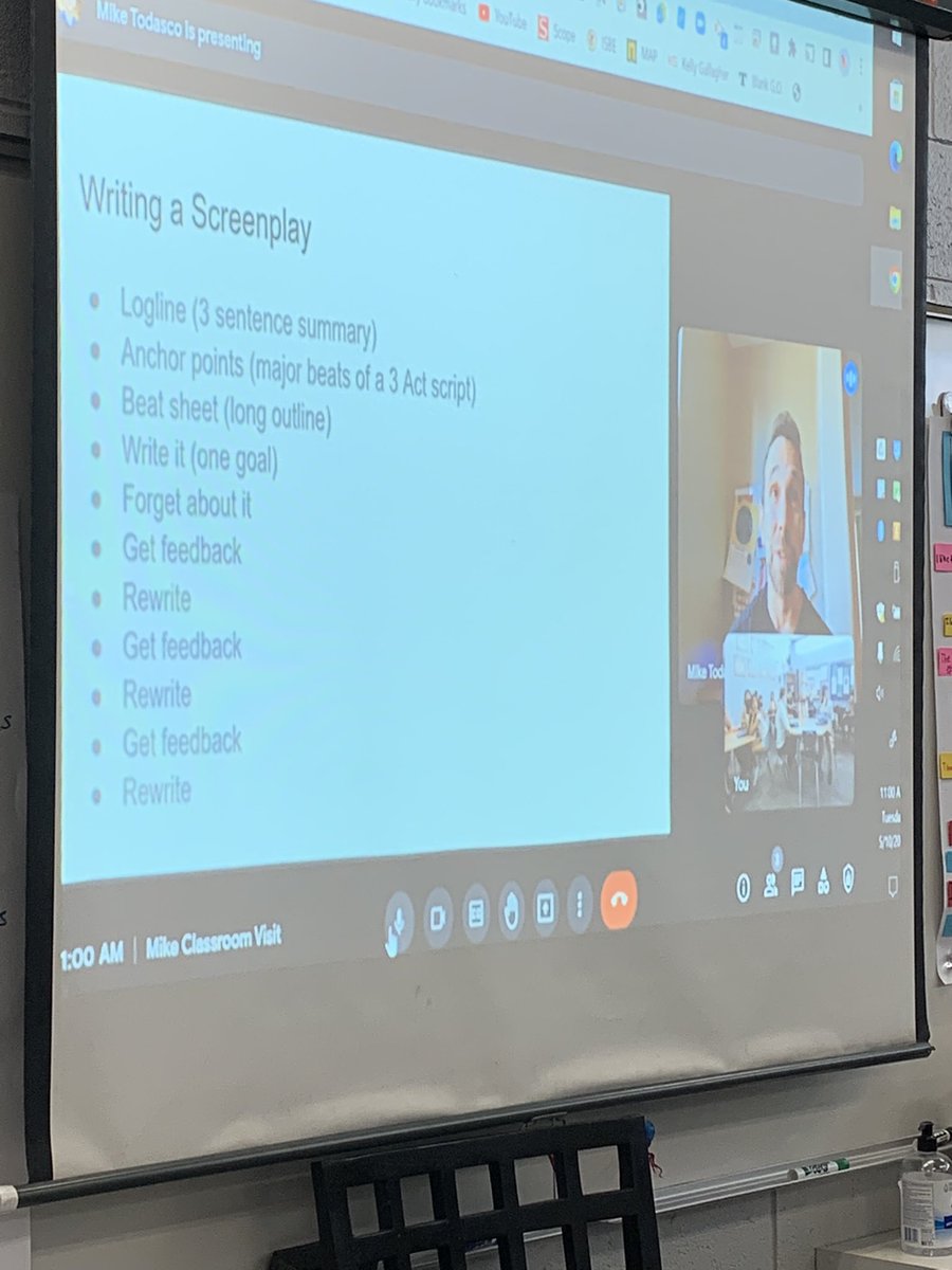 RussoReads's tweet photo. Many thanks to Mike @todasco for joining our class today to share your insightful creative writing process.  My students were inspired by your tips and went straight into brainstorm mode for their own creative writing pieces!✍️ https://t.co/Htg3PmniRd
