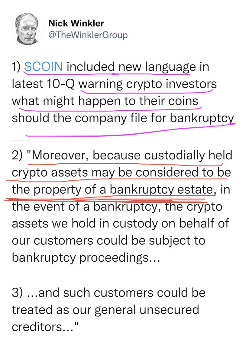 TheRealNomics's tweet photo. Big danger prolly good time to get ur #crypto off of @coinbase &amp; all ur #nft’s off @Coinbase_NFT this is prolly why their NFT platform is doing buttkiss volume they are basically regarded the same to crypto as Zuckerberg is to #Metaverse nobody wants either of these crooks near🚨 https://t.co/W16MYa2QQC
