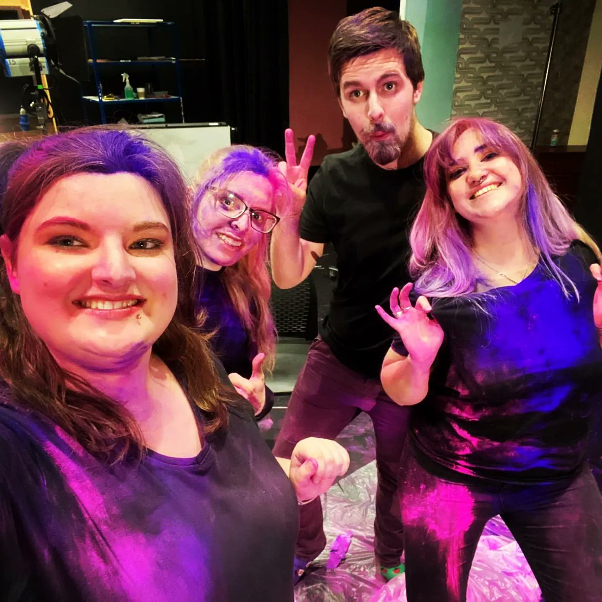 NiamhJayFilms's tweet photo. Overwhelmingly Gay and Chaotic (2022)
Kickstarter filming for our crowdfunder
Took longer to clean up the mess than it did to film it
#Kickstarter #Documentary #powderpaint #Pink #Purple #student #shortfilm https://t.co/1fIcmlMZQa