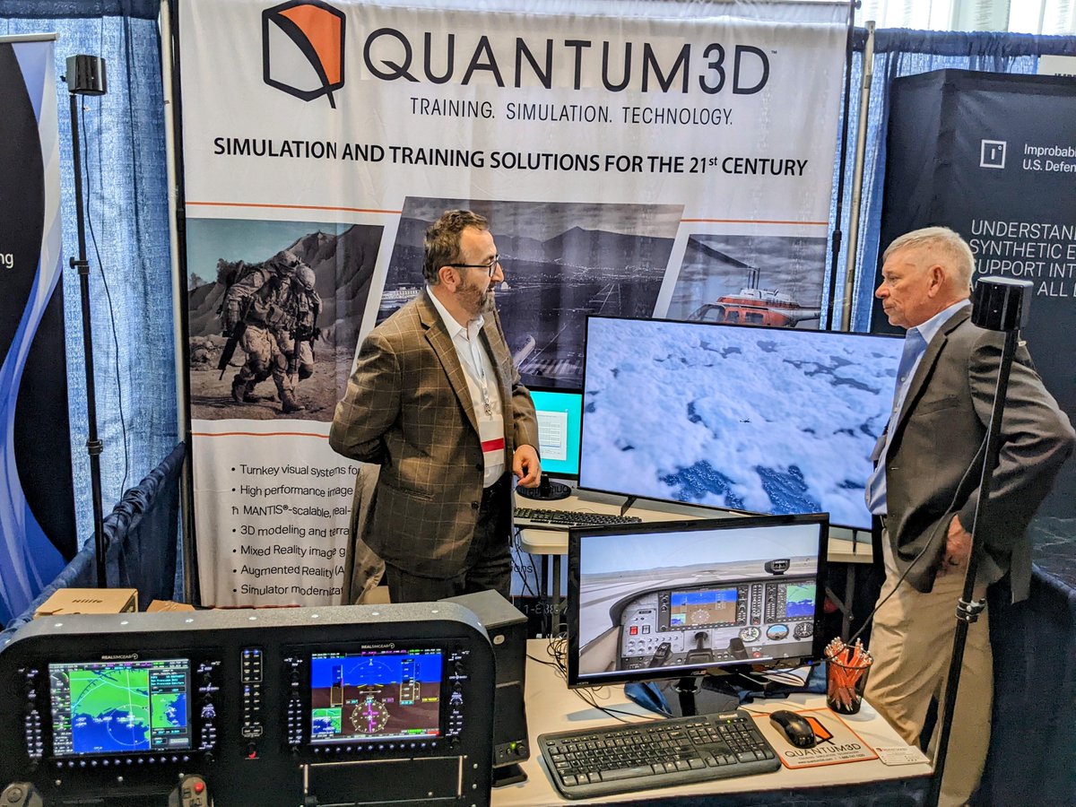 Quantum3D's tweet image. Level D Airport Demo by Quantum3D at #MODSIMWorld2022

Any airport in the world can be modeled by our experienced database team and turned into a realistic training environment

Read more our Custom Visual Database quantum3d.com/custom-visual-…

#levelD #airportdevelopment #mantis