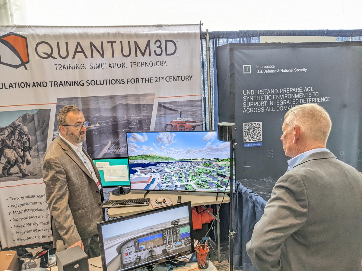 Quantum3D's tweet image. Level D Airport Demo by Quantum3D at #MODSIMWorld2022

Any airport in the world can be modeled by our experienced database team and turned into a realistic training environment

Read more our Custom Visual Database quantum3d.com/custom-visual-…

#levelD #airportdevelopment #mantis