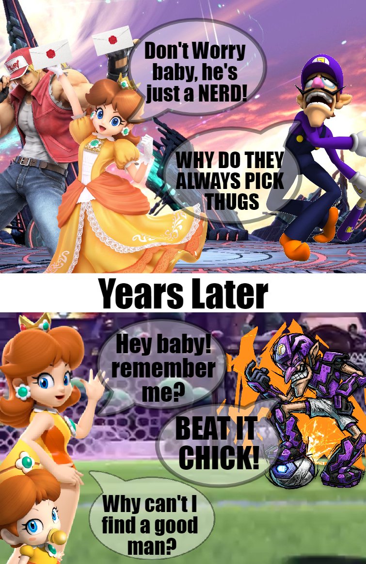 BouncyTheBoi's tweet photo. *Daisy's exclusion from Mario Strikers Battle League https://t.co/HrUsNOuHhD