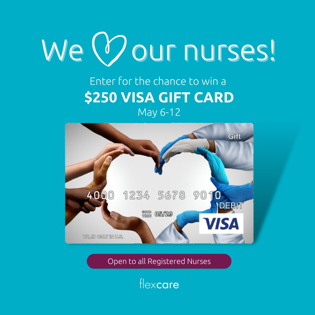 In honor of #NursesWeek, we're celebrating with a giveaway available for ALL Registered Nurses! 🎉 👩‍⚕️👨‍⚕️ Enter for your chance to win a $250 Visa gift card! 💳  Visit our Instagram page to learn more: bit.ly/38da7yQ
