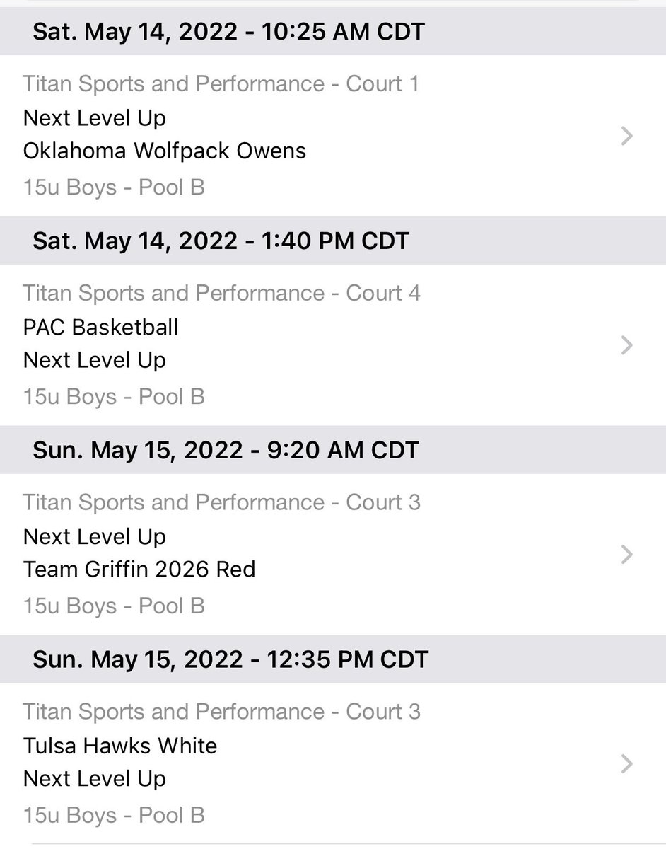 This is the schedule for this upcoming weekend in Tulsa. If you get some time please come and check us out #Weready
