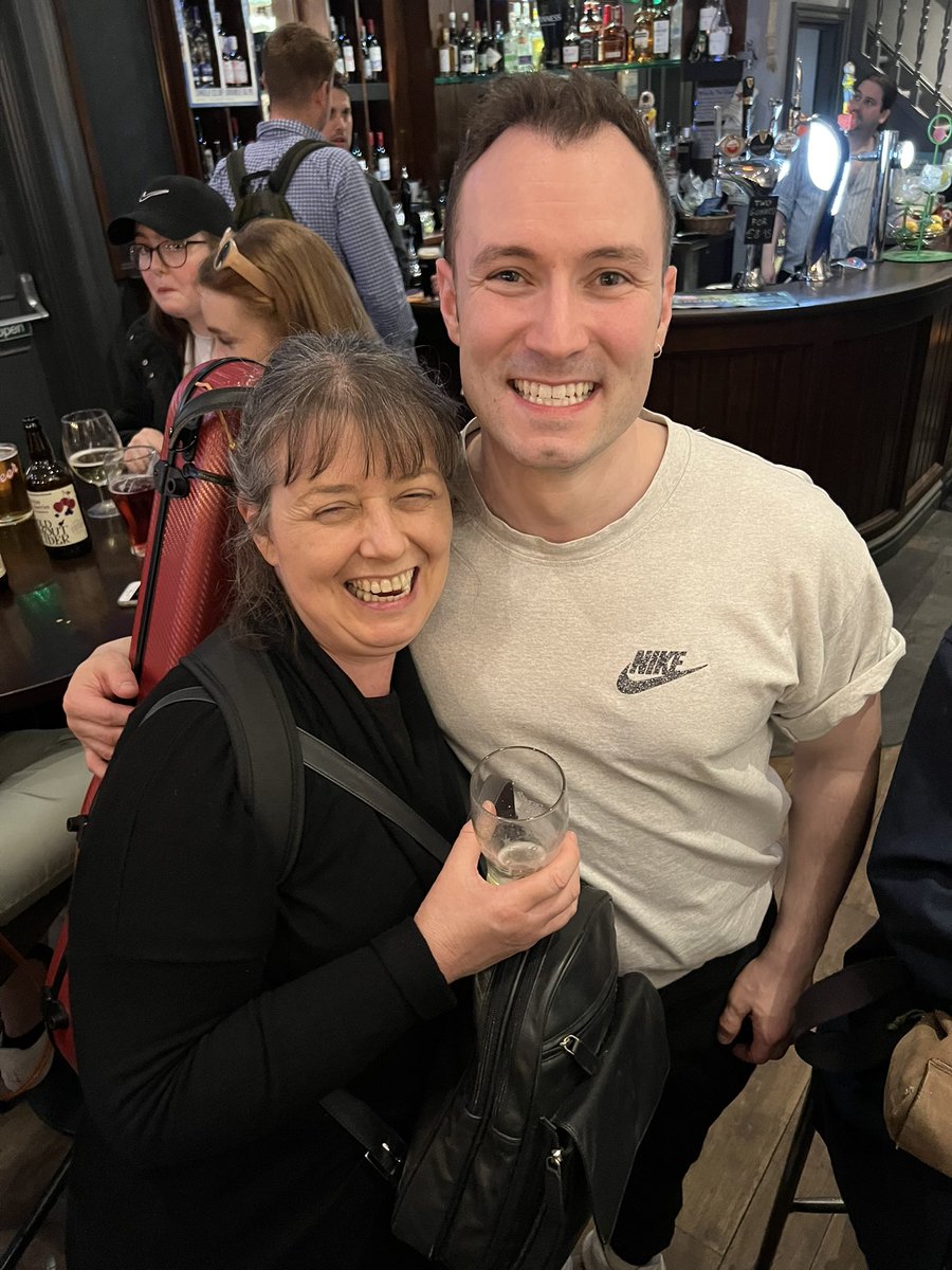 alexparker91's tweet photo. Lizzie lives in the flat above the one my parents took me home to when I was born (my first home) and she looked after me as a baby - She played in the orchestra for my (unexpected) first conduct of My Fair Lady tonight - I literally love that this full circle moment happened ❤️ https://t.co/gcThfnSLQ9
