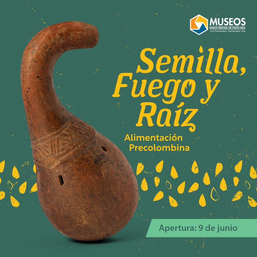 MuseosBCCR's tweet photo. Nuestra próxima exhibición de arqueología nos acercará a las costumbres alimentarias precolombinas.
Pronto te contaremos más detalles. https://t.co/sVHI11tYYh