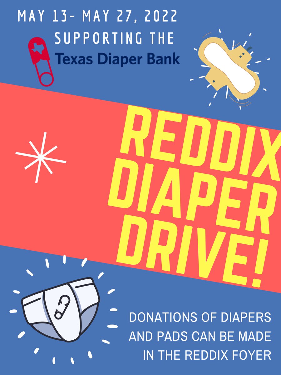 NISDReddix's tweet photo. Here @NISDReddix we are ending our year by GIVING BACK to one of our community partners @TXDIAPERBANK !   From NOW til May 26th, we are taking donations-unopened pckg of diapers &amp; pads in front lobby.   Thanks for your support!  @NISDSpecialEd @NISD https://t.co/Yx4y3SsMMA