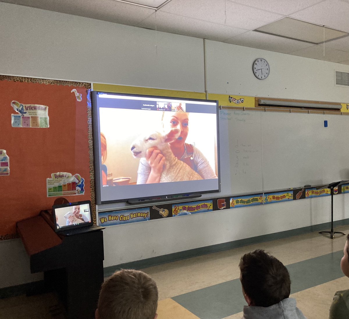 TeigHeather's tweet photo. We enjoyed a virtual session with Spring Herd Farms today. It fit in great with our Animal Life Cycles unit. Thanks Herder family!! I encourage fellow educators to check them out!🐥🐷🐑 https://t.co/HHzYGjb0IM