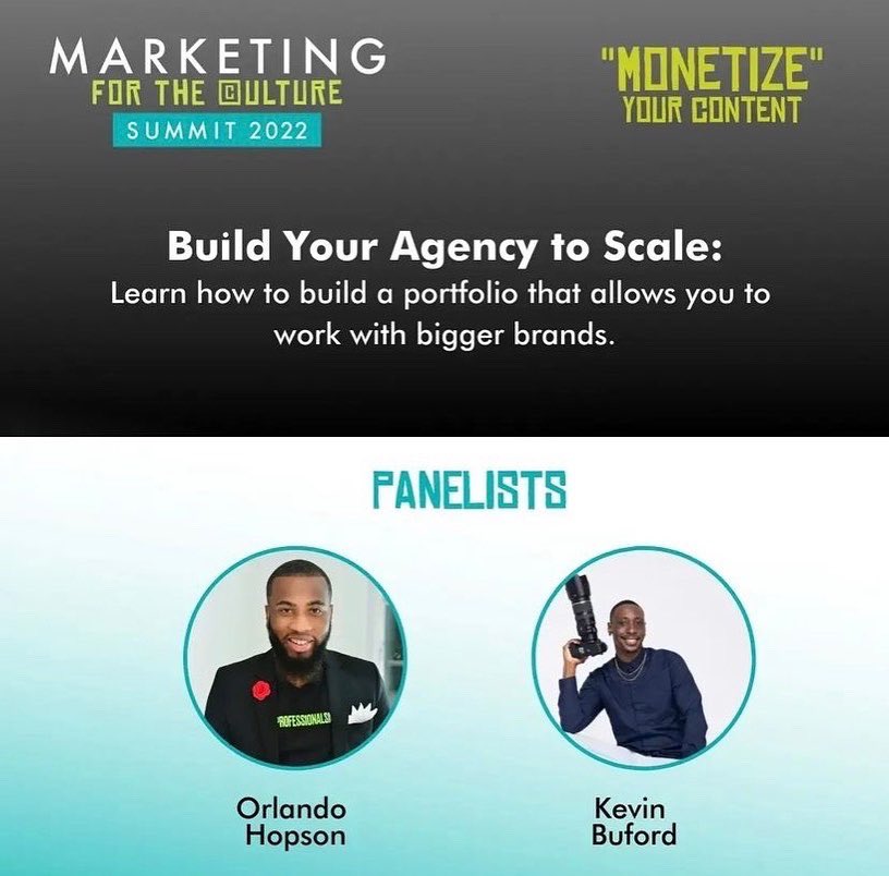 aagd_co's tweet photo. The #MarketingForTheCultureSummit 2022 happens this Thurs at @atlgathers📍
We outside for real and we is READY y’all! 🎉
To invest in your mind & business via 4 panels from #creativeexperts including #AAGDFounder, @Tmoline hop, skip, fly on over to @AamaHouston 💻 https://t.co/GAHkvHmCXO