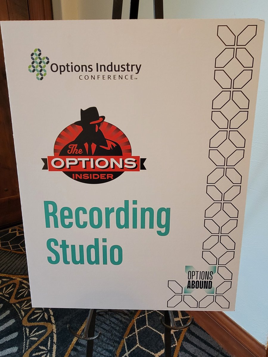 mark_longo's tweet photo. Happy to be have the studio open again at #OptionsConf2022. It's been too long... https://t.co/ivBq7xoBy7