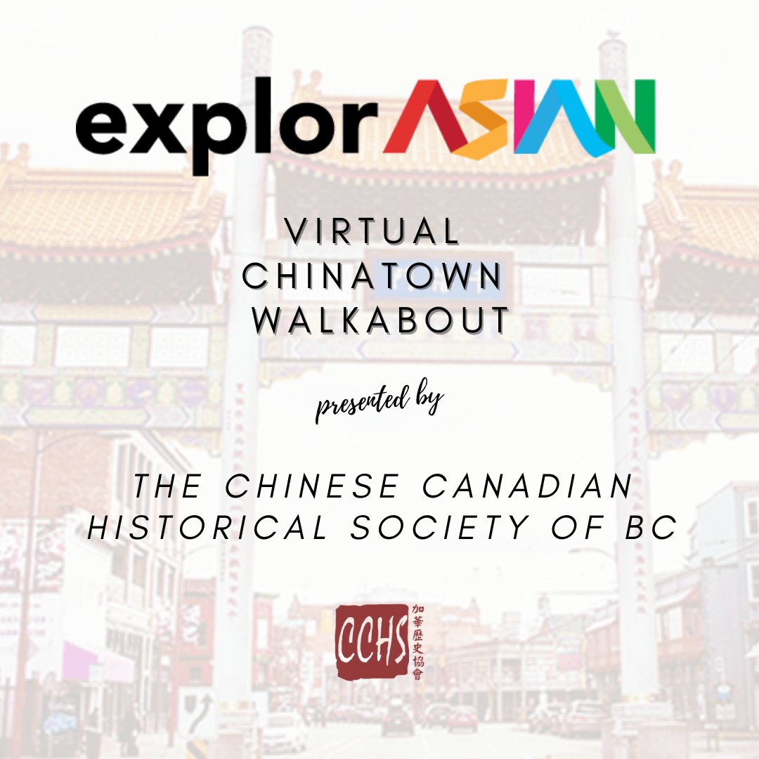 explorASIAN's tweet photo. Last day to register for tomorrow's Virtual Chinatown Walkabout at 7pm! The tour will be hosted by 3 past presidents of the @cchs2004 who collectively have over 100 years of Chinatown involvement.
Register here: https://t.co/MMtheCMb7X
#explorASIAN #VAHMS https://t.co/0VbYJmX6lV