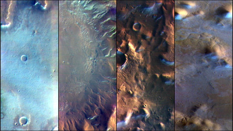 HorizonsSonic's tweet photo. 📸 @NASAJPL THEMIS Martian surface 

Mars odyssey orbiter may explain why the Martian frost is invisible to the human eye and why dust avalanches appear on some slopes 🔎 https://t.co/n9AxGfQKAZ
