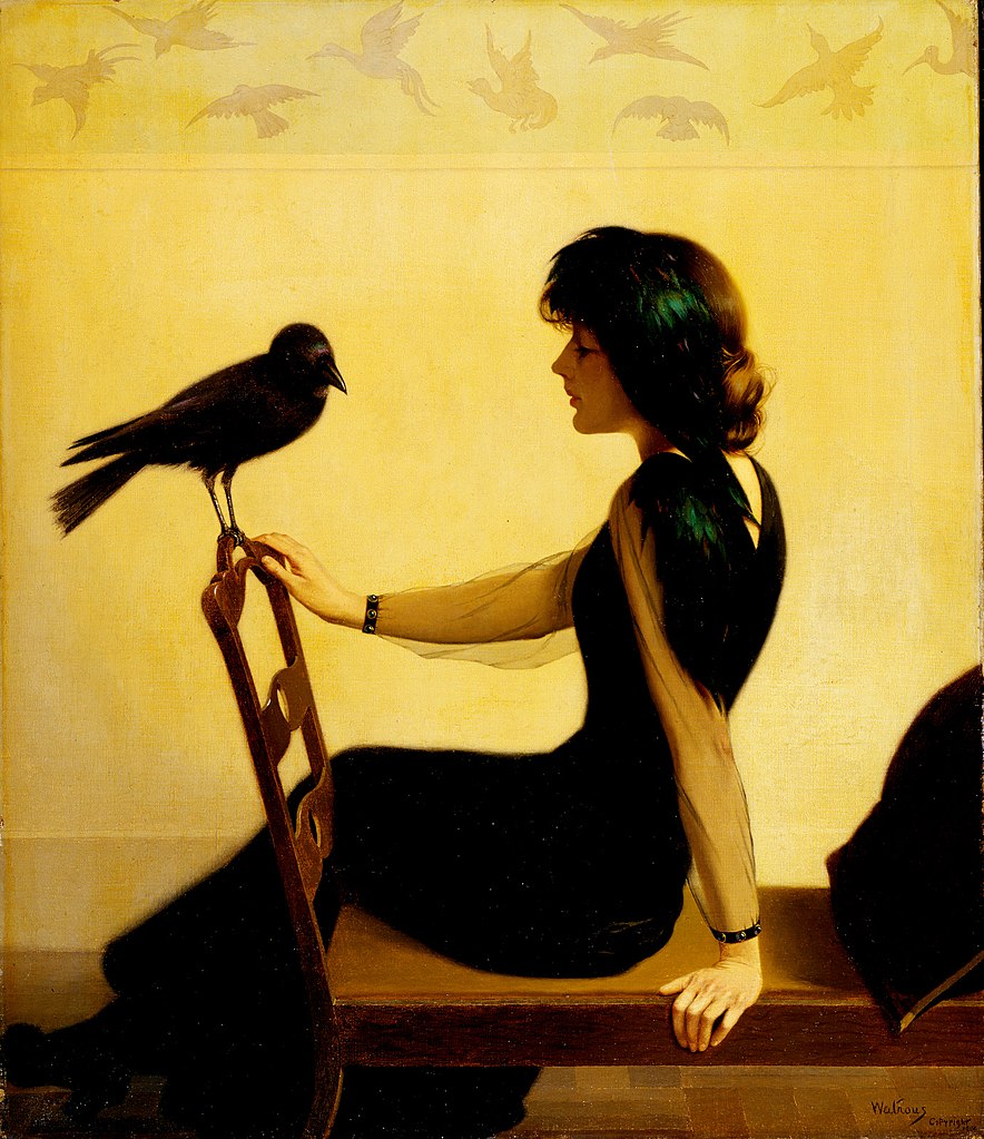 wikivictorian's tweet photo. The Chatterers, by American painter Harry Willson Watrous (1913). Clark Art Institute. https://t.co/W4uXD3r8qE