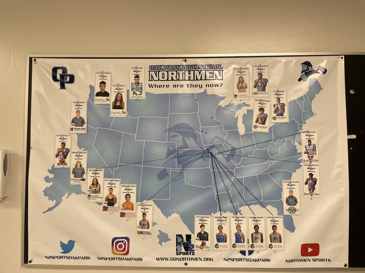 Chad M Valadez (@northmen_cval) on Twitter photo What a great senior class. Had a great signing day last month. Proud to display these athletes and their success! <a href="/Northmen_OPHS/">Oak Park High School</a> What a great senior class. Had a great signing day last month. Proud to display these athletes and their success! <a href="/Northmen_OPHS/">Oak Park High School</a>