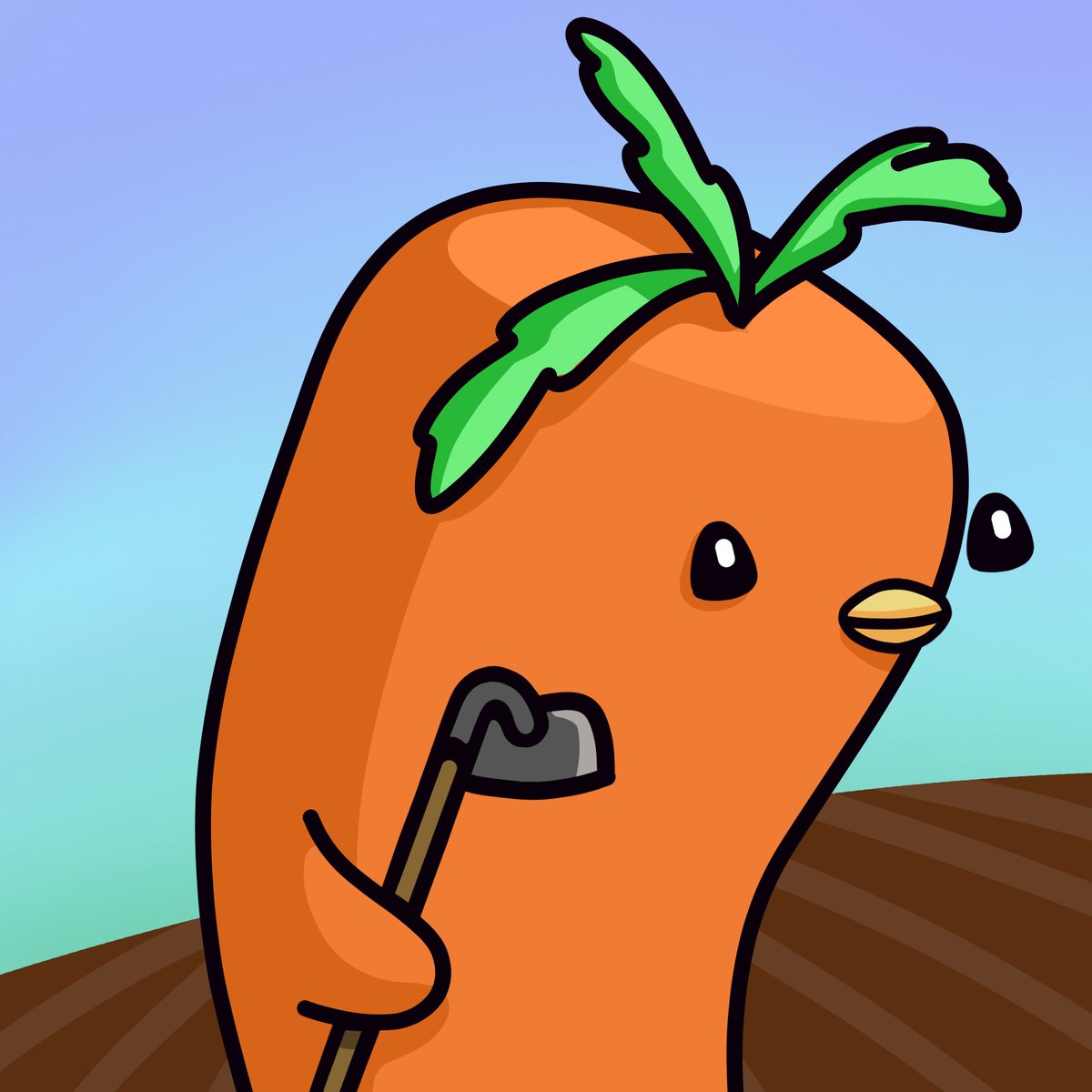 nftcarrot's tweet photo. #NewNFTProfilePic man oh man a HUGE HUGE shoutout to @bertthefarmer for yet another beautiful Carrot Penguin honorary, this time in the form of a @PuddlyPenguins 🐧❤️ I am absolutely in love with this guy thank you so much brother! 👨‍🌾 https://t.co/7teJE4o6Cf