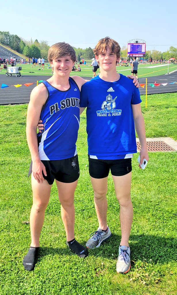 McMahonCoach's tweet photo. These 2 punched their 🎟 to state today in the 400!  Way to go @Jameson_Allen_ @cam__04 !! https://t.co/XvCNyu3hVp