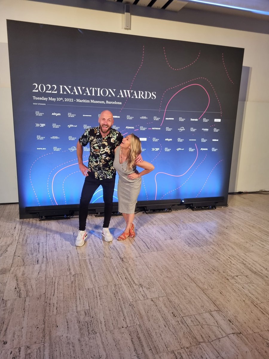 When old <a href="/AVMag/">AV Magazine</a> squad hit the <a href="/inavate/">Inavate Magazine</a> awards! Love my old work bro Adam <a href="/myClevertouch/">Clevertouch</a> #ISE2022 #avtweeps