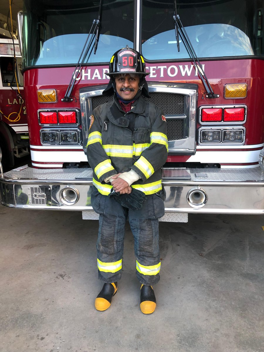 Meet Firefighter Rakhesh Uthaman. 
Rakhesh enjoys being a firefighter and giving back to the community.