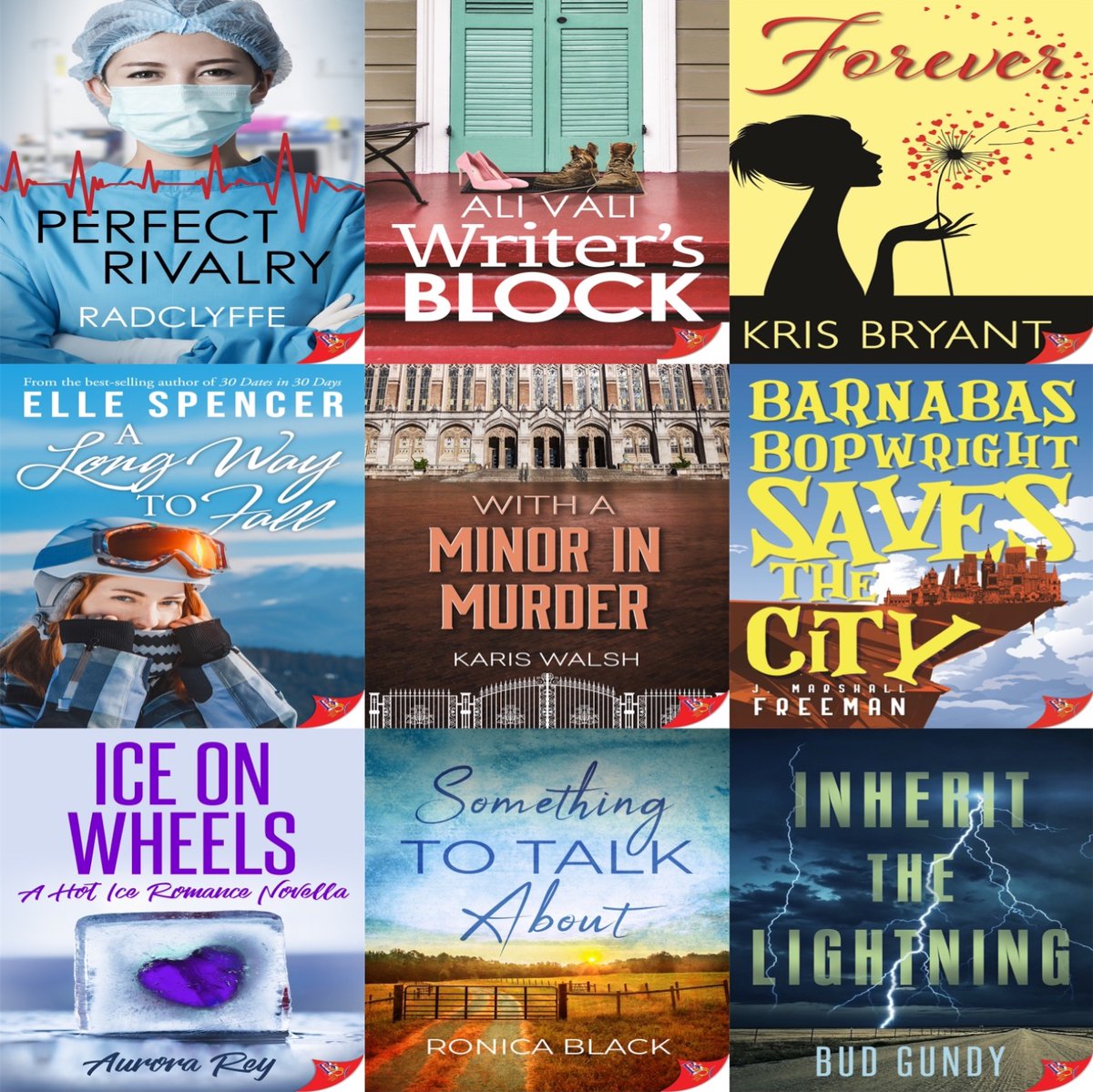 NOW everywhere in ebook and paperback, NINE new LGBTQIA+ May releases for your reading pleasure. boldstrokesbooks.com
<a href="/RadclyffeBSB/">RadclyffeBSB</a> <a href="/Alivali20G/">Ali Vali</a> <a href="/KrisBryant2014/">𝕂𝕣𝕚𝕤 𝔹𝕣𝕪𝕒𝕟𝕥 🌈 ❤️ Sapphic Romance Writer</a> <a href="/ESpencerWrites/">Elle Spencer</a> <a href="/rabbitfish63/">J. Marshall Freeman</a> @aurorareywrites @BudGundy 
#queerbooks #LGBTQbooks #queerromance #GayYA