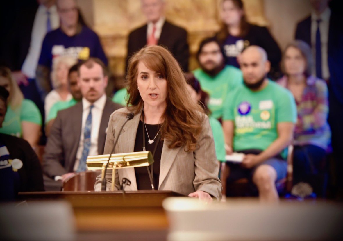 theresagavarone's tweet photo. Today, I testified on my proposed constitutional amendment to protect Ohioans from violent offenders.

The Ohio Supreme Court made an egregious error by taking away the ability of judges to consider public safety when making bail decisions.

My bill rights their obvious wrong. https://t.co/71wWXXXAzf