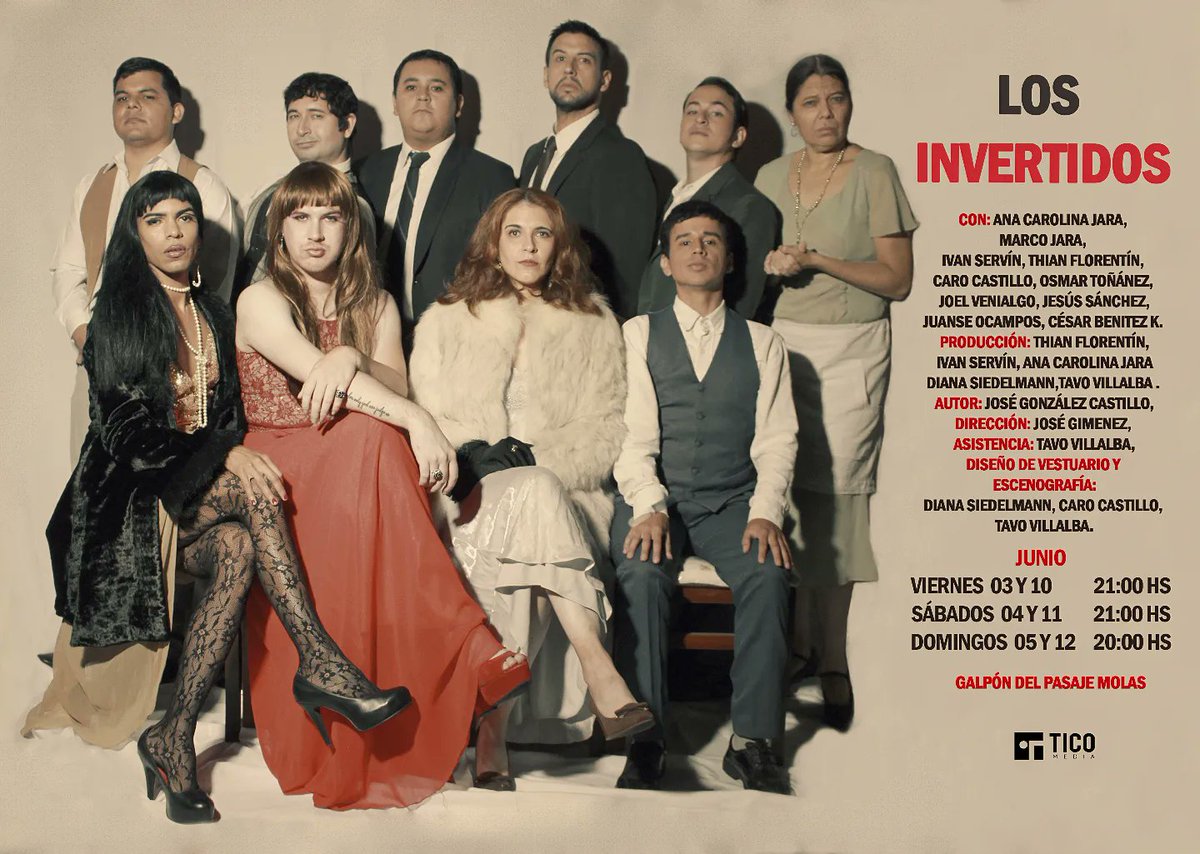 TicoMediapy's tweet photo. 3,4,5 y 10,11,12 de junio
Lugar: Galpon del pasaje Molas

Las entradas están a tan solo Gs 45.000  anticipadas y Gs 60.000 en puerta. 

Producción 🎬: @ticomediapy
Dirección 🎩: @kochelog José Gimenez
Asistencia de Dirección: @tavoariel 

Info y Reservas al: 0982558259 📥 https://t.co/3Rg2Q1x646