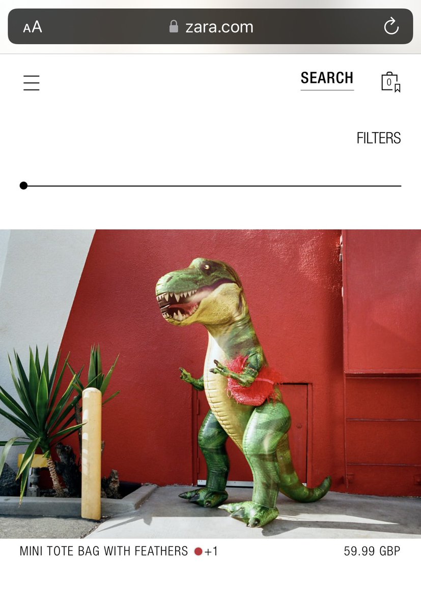 AmyAdeleScott's tweet photo. Well this is a new one even for @ZARA 🤣 🦖 
#ZaraProblems https://t.co/9JoUbmwA7V