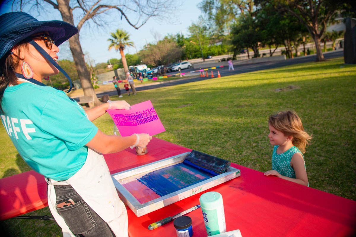 McNayArt's tweet photo. The last #SecondThursday of spring is here! 🍺🎨🐶🎵🌮

May 12, 6-9 PM | Enjoy live music by Madelyn Victoria, food trucks, La Gloria margaritas, art activities, puppy adoptions by @SNIPSA1, and more. Cool off in the galleries with free general Museum admission from 4 to 9 PM. https://t.co/ZRmk9ze3Vu