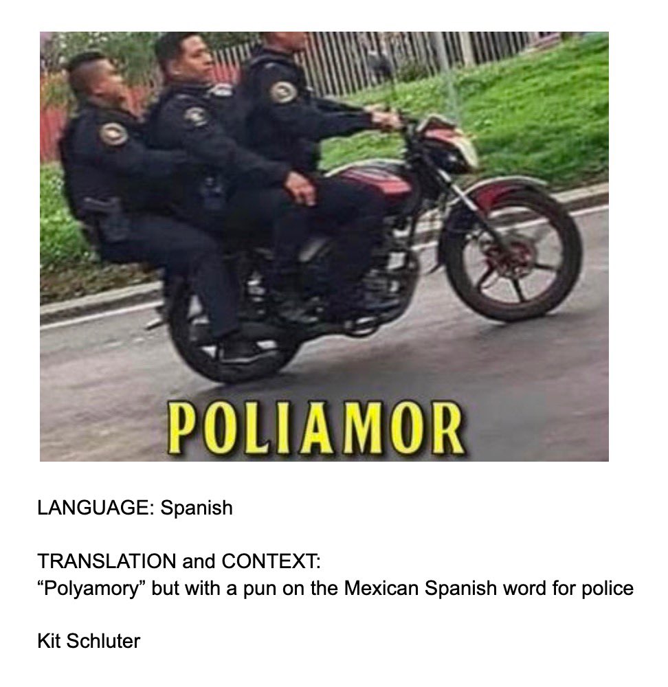 Last call for submissions to Content 2.0: Memes in Translation 💝 Due by May 15, submit using this link forms.gle/RujnkzhhYwXBKT… Here are some examples for inspo