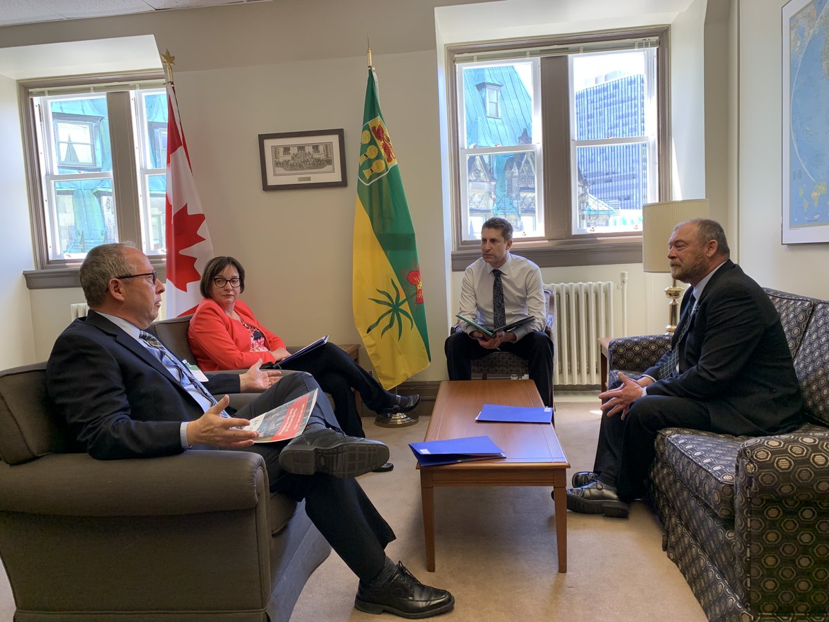 MichaelKramSK's tweet photo. Today I was glad to welcome to the office representatives from @CANMechanical and the Canadian Institute of Plumbing and Heating to talk about various challenges facing their sector. https://t.co/f9KOzEDU2C