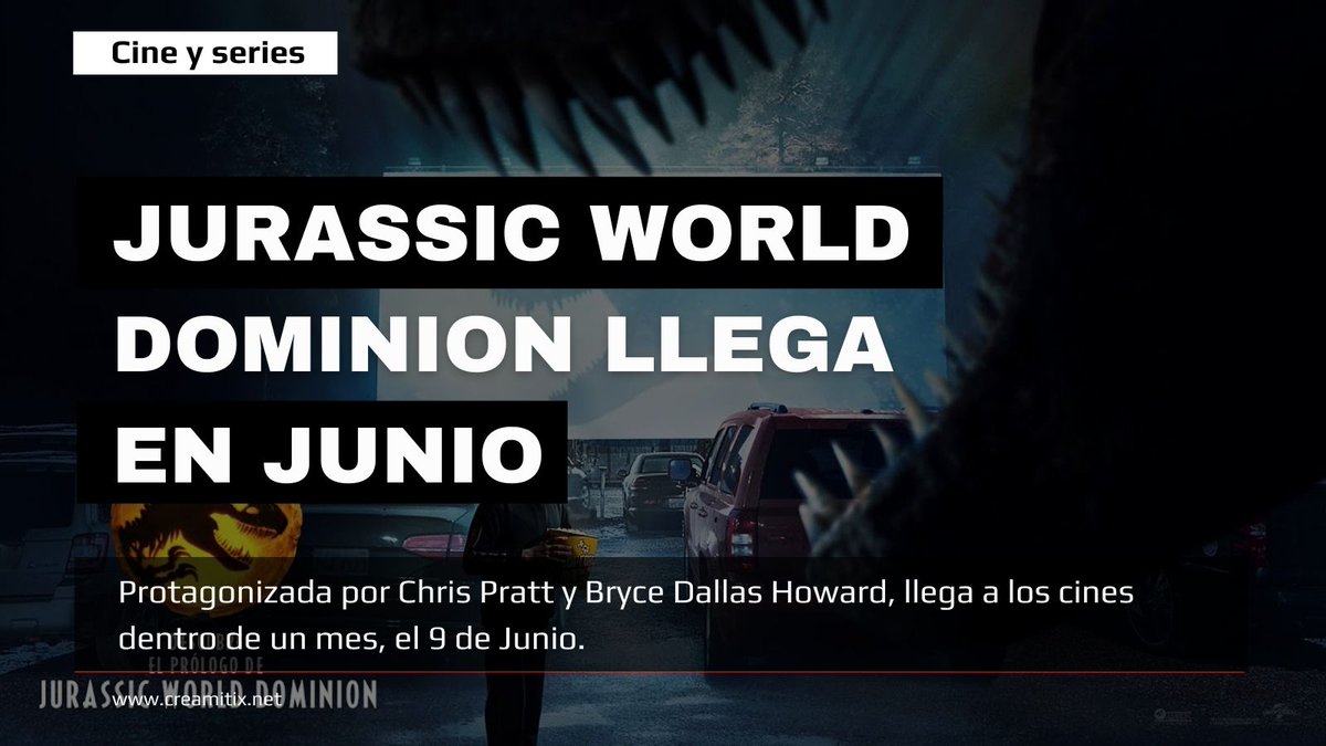 creamitix's tweet photo. A un mes de su llegada a los cines 🫣🦖
✅Nota completa:
https://t.co/1C6LJ4tSAC
✍️: Angela Villanueva
#creamitix #cine #JurassicWorld #BryceDallas https://t.co/MeHqwOnir3