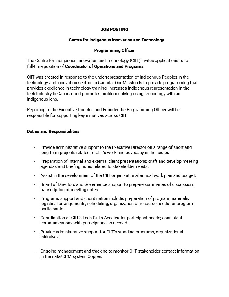 Centre for Indigenous Innovation & Technology tweet media