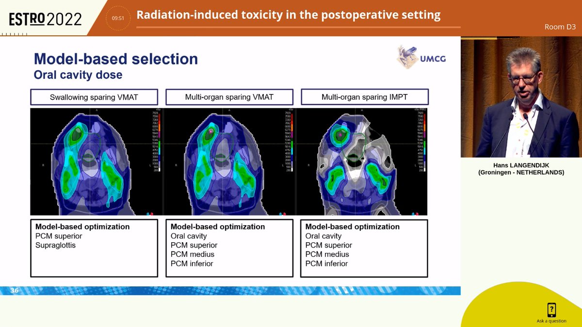 AiroHead_Neck's tweet photo. Back from #ESTRO2022. Beautiful lecture from Dr. Langendijk about radiation induced toxicity in oral cavity PORT. Limiting target volumes and new radiation techniques could help reduce toxicities. Spare the oral cavity! https://t.co/8G5MjvJlOk