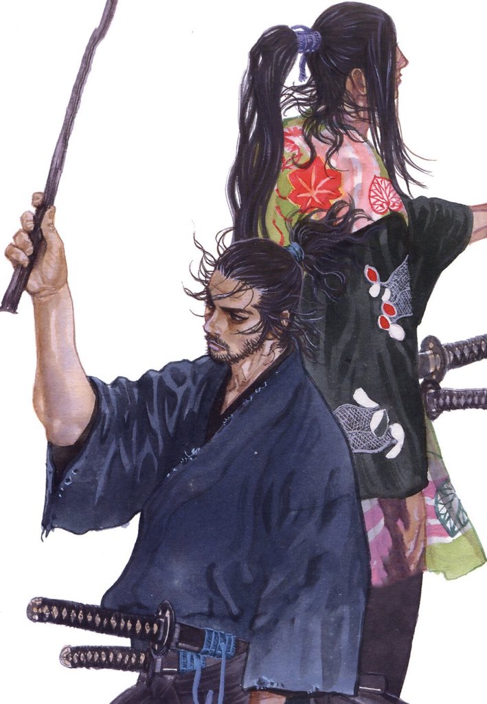 TakehikoArt's tweet photo. Musashi &amp; Sasaki #Manga #Vagabond https://t.co/bkvK9Mw2GD