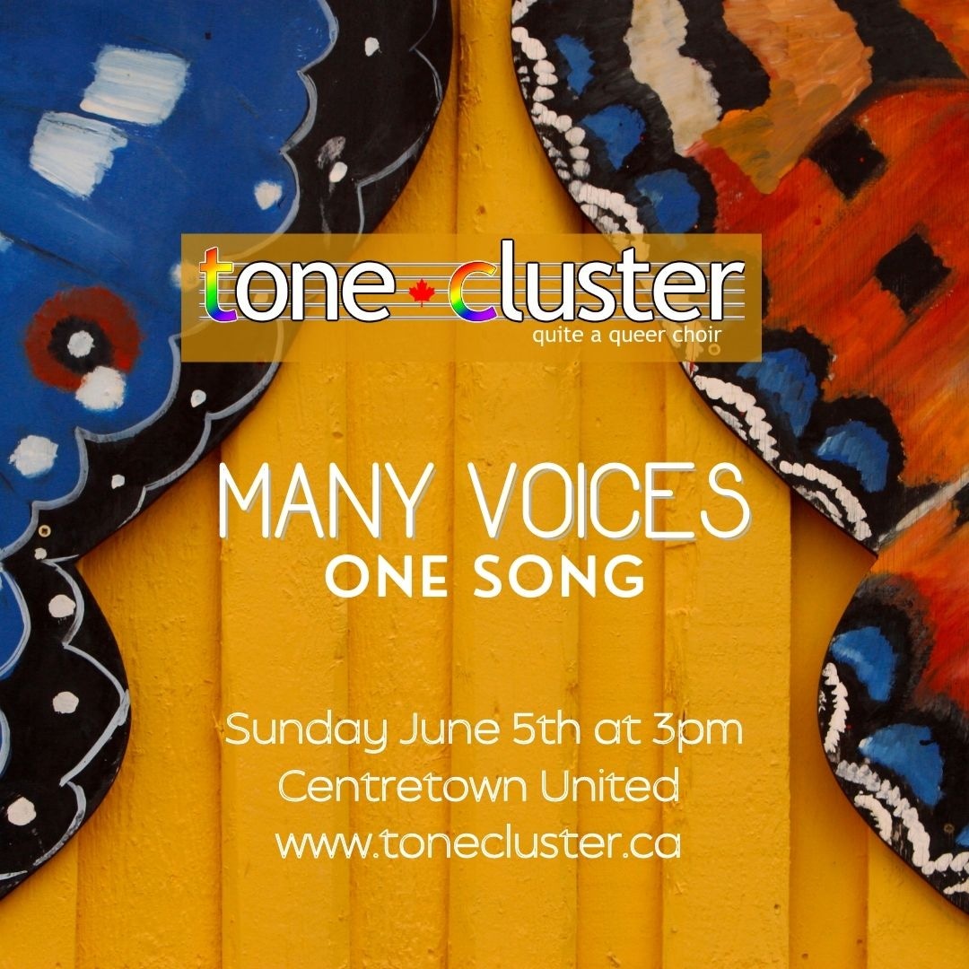 We're BACK! live and in person for this masked event - we are gonna sing our hearts out for you and want to see you there! Tickets are "pay what you can" and can be purchased through our website. See you June 5th!!! 

#tonecluster #ottawalgbtq #ottevents #choralottawa #ottchoir