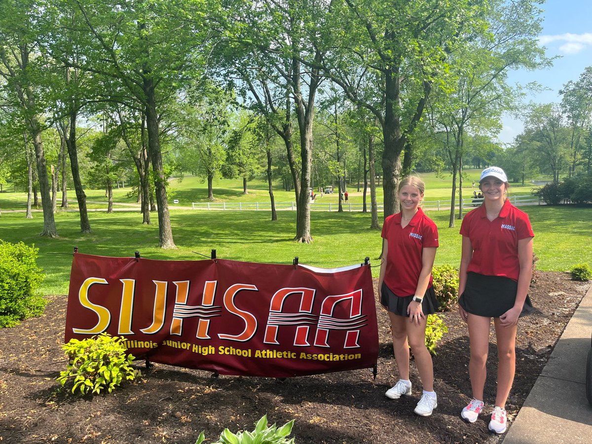 Congratulations to 8th graders Jordan Forthman and Wilke Armstrong for competing in the SIJHSAA State Tournament.  Wilke took home the 7th place medal!  The future is looking bright for Lady Patriot Golf!!!  #letsgooooo.