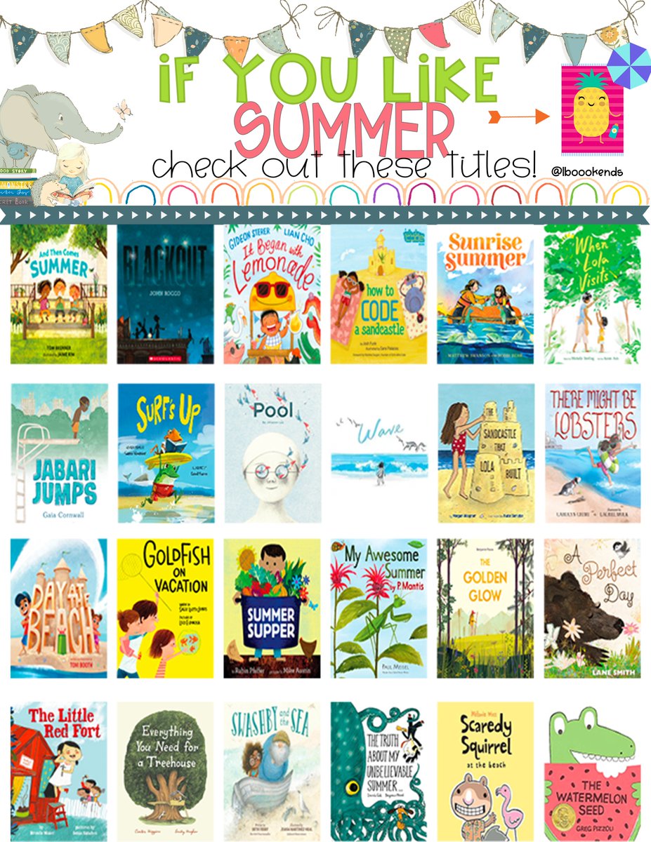 ⛱️🌞🍨 #PictureBook Menu #10 - #SUMMER! 🍨🌞⛱️ 90 degrees here in Illinois today! The countdown begins to #summerbreak! These #kidlit titles are perfect to help you and your students these next few weeks! You got this! #picturebooks