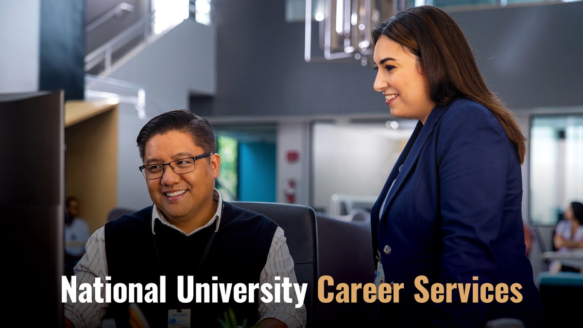 NatUniv's tweet photo. Are you ready to leverage your degree? We offer mentoring, resume support, and practice interviews. Check out our #CareerServices and let us help you take that next step! https://t.co/tmLO0BdinC #NUGrad2022 #ConGRADS https://t.co/56pB4wuCzr