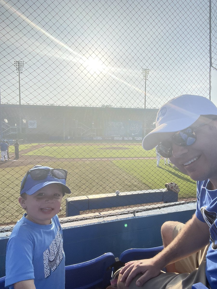 minsell's tweet image. Enjoying @MT_Baseball with my man #ClarkRichmond #TrueBlue