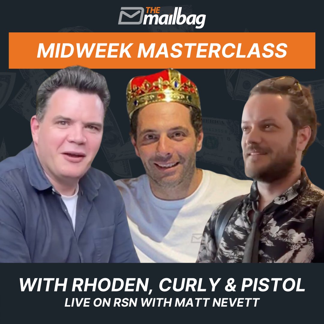 The_Mail_Bag's tweet photo. Missed the #MidweekMasterclass on @RSN927 yesterday? π₯Ί
Good news, we've gone through and recorded the boys Horses to Follow, Punting Lessons, Staking Plans and more! π
Click the link below! β¬οΈ
https://t.co/QmE0pzxqXG https://t.co/f2dhwA05vC