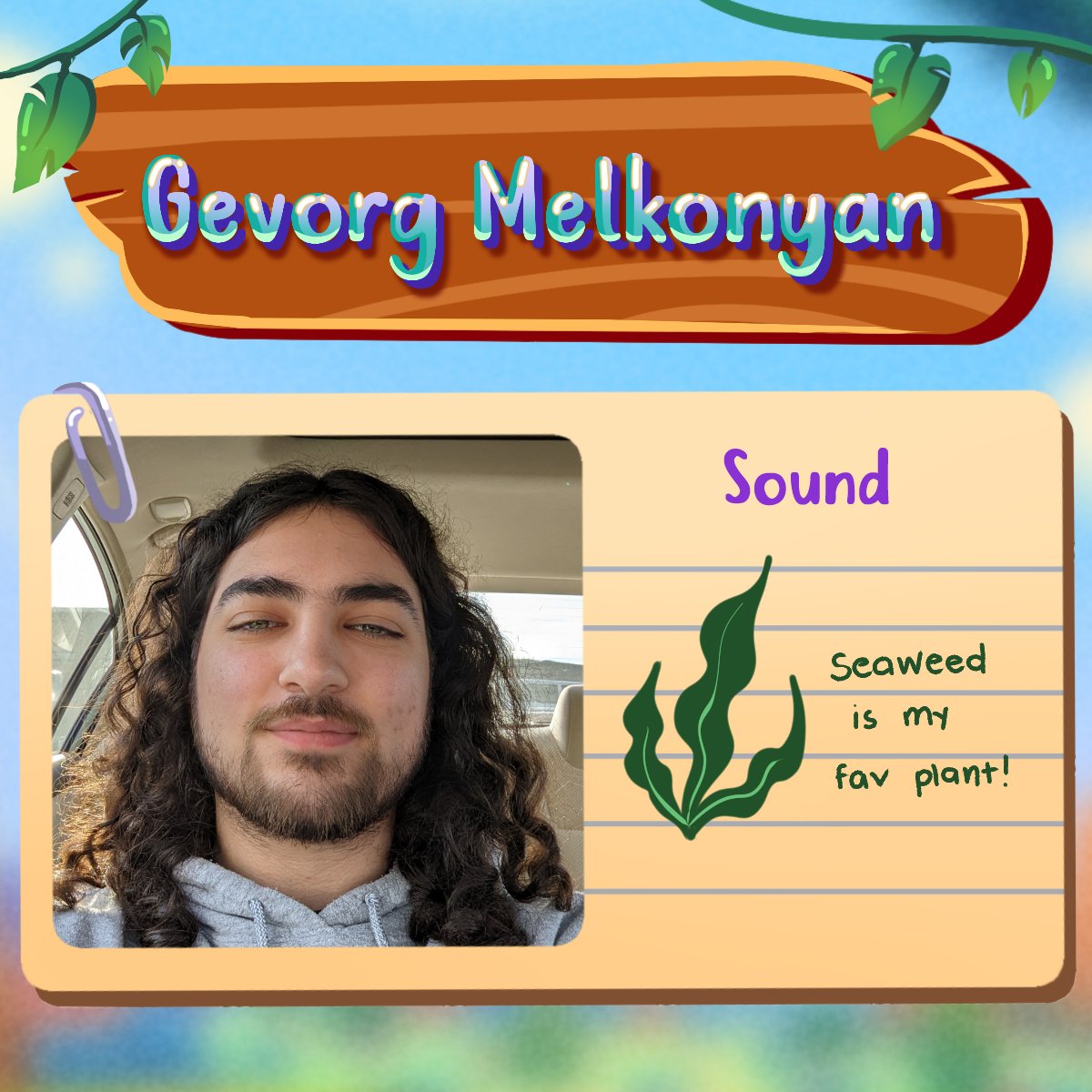 PlanturiGame's tweet photo. Gev: Sound Engineer

He has loved creating music &amp; playing video games so working on Planturi was a great opportunity to delve into the world of video game music &amp; the diff styles of music creation.  

You can find him on Twitter: @daysbeforegev ! https://t.co/0FWtFrsEhK