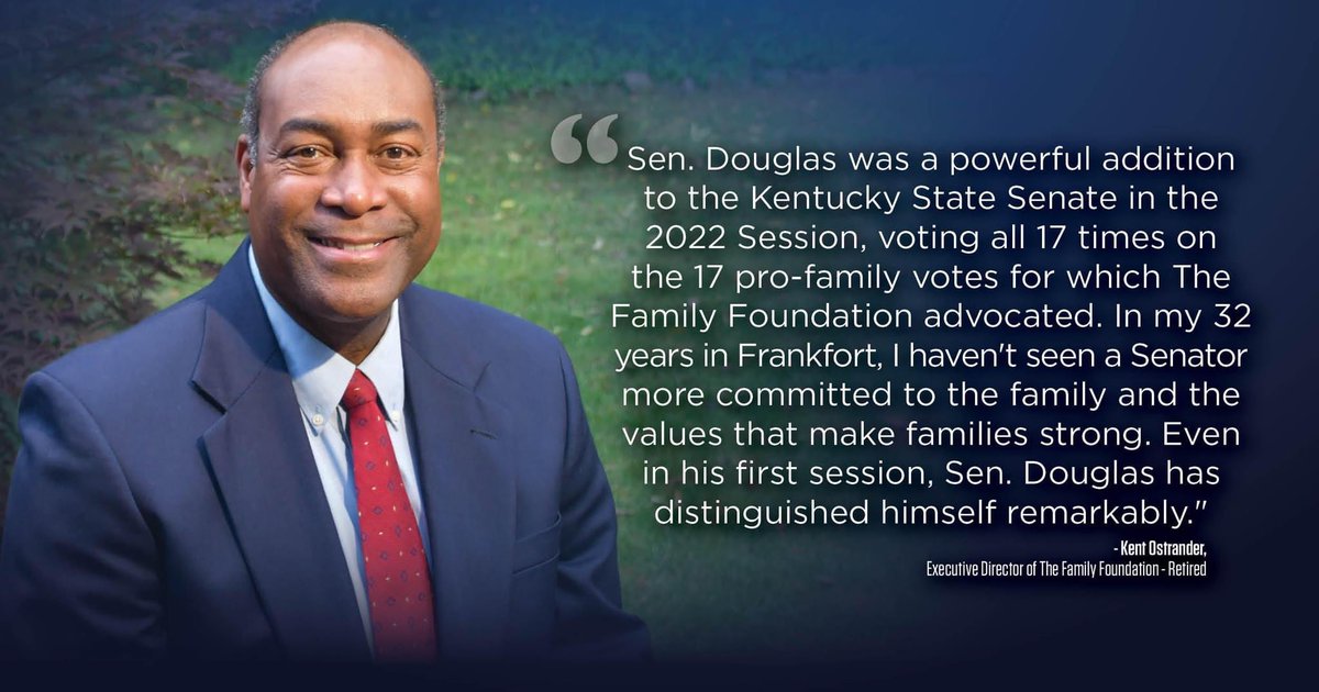 DonaldDouglasKY's tweet photo. We are honored to be endorsed by Kent Ostrander, Executive Director @KentuckyFamily - Retired.
You can always count on me to be your pro-family voice in Frankfort!
#VoteFamily #DouglasforSenate https://t.co/VP6jCMtIbo