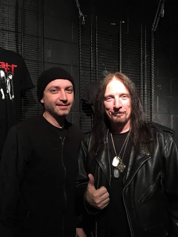 My brother in arms Porno Bob and I back stage at RC show.